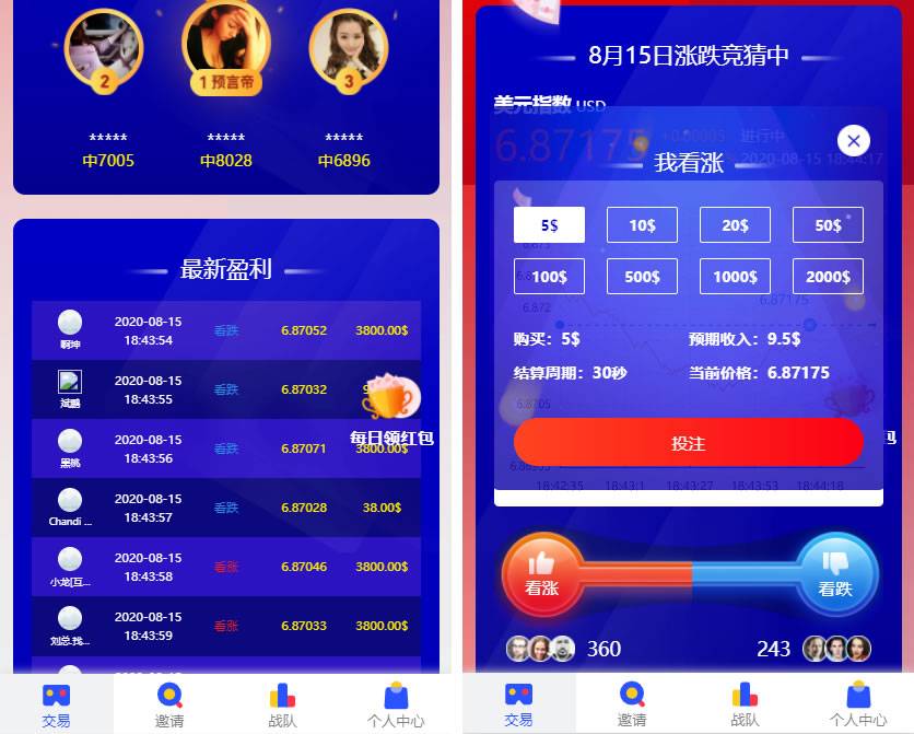 A1080 USDT指数涨跌最新二开币圈万盈财经源码/UI超漂亮/K线正常/完美控制|精品资源|果果网|百度云盘下载