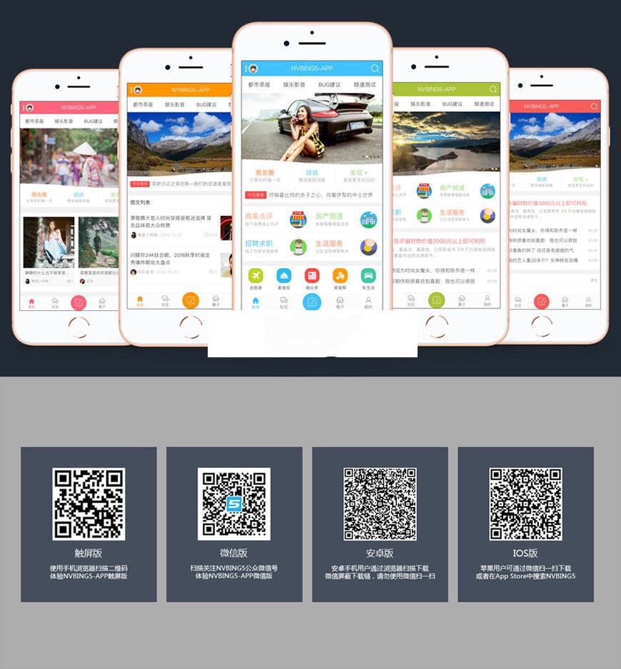 Discuz模板 NVBING5-APP手机版S2.6百变zhikai|n5app GBK+UTF8|精品资源|果果网