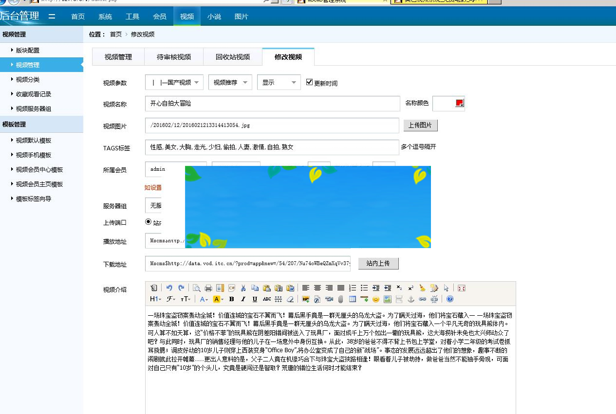 最新美色CMS视频系统解密版下载 四套PC/WAP模板|源码下载|精品资源|果果网