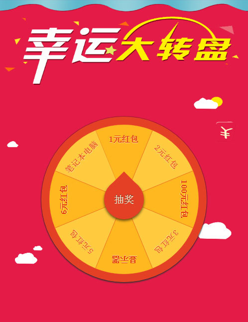 H5手机移动端幸运大转盘抽奖源码|精品资源|果果网