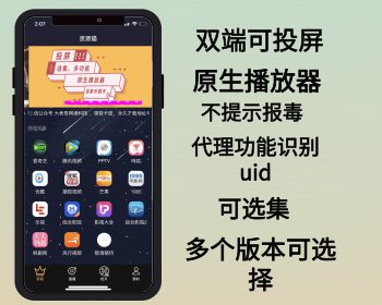 原生连看视界/荣耀影音原生双端可投屏/原生播放器ios/安卓/双端影视app源码|精品资源|果果网