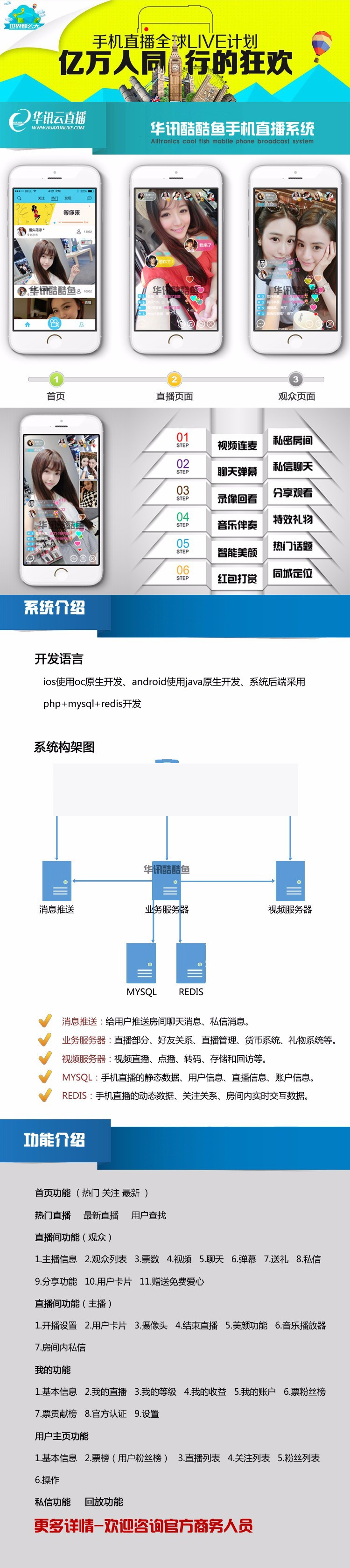 手机视频直播APP系统 APP直播源码 映客花椒类型直播源码|精品资源|果果网