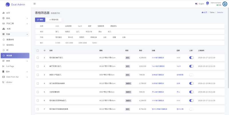 Dcat Admin后台构建工具 v1.7.3|精品资源|果果网