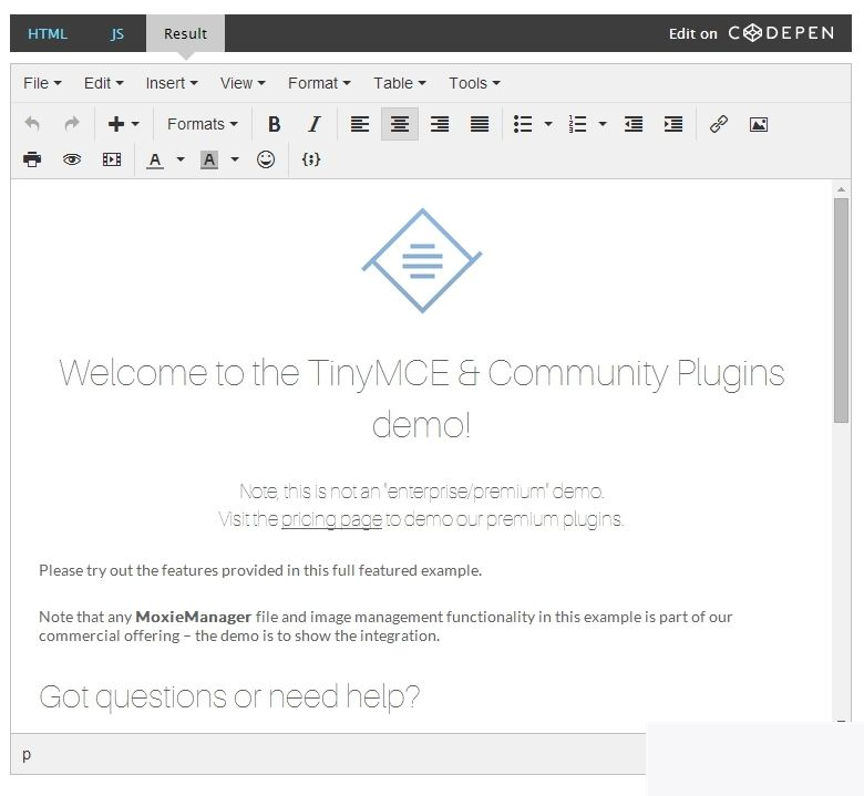 TinyMCE(可视化HTML编辑器) v5.8.2|精品资源|果果网