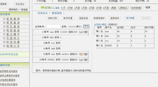 网站统计分析系统 v4.72 多用户版|精品资源|果果网