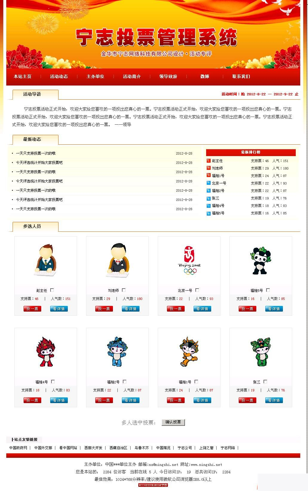 活动投票评选网站管理系统 v2020.1.2|精品资源|果果网