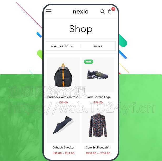 WordPress主题Nexio v1.0.7 时尚服装WooCommerce商店主题|精品资源|果果网