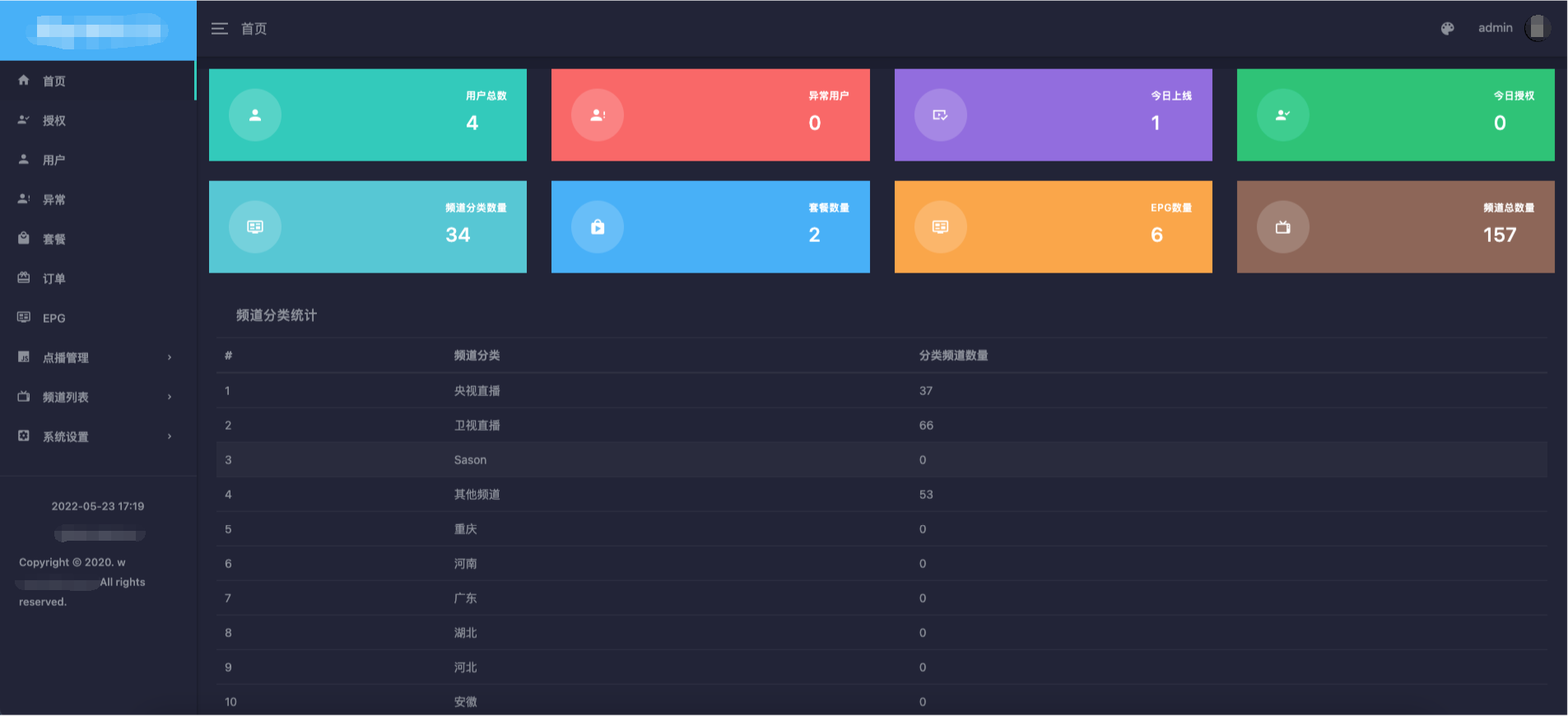 新版骆驼IPTV小肥米iptv管理系统全开源源码可对接EZtv电视直播管理系统|精品资源|果果网