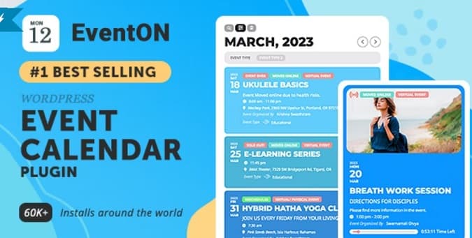 EventON 4.4.4完美汉化中文版合集|虚拟活动事件精美日历WordPress插件|精品资源|果果网