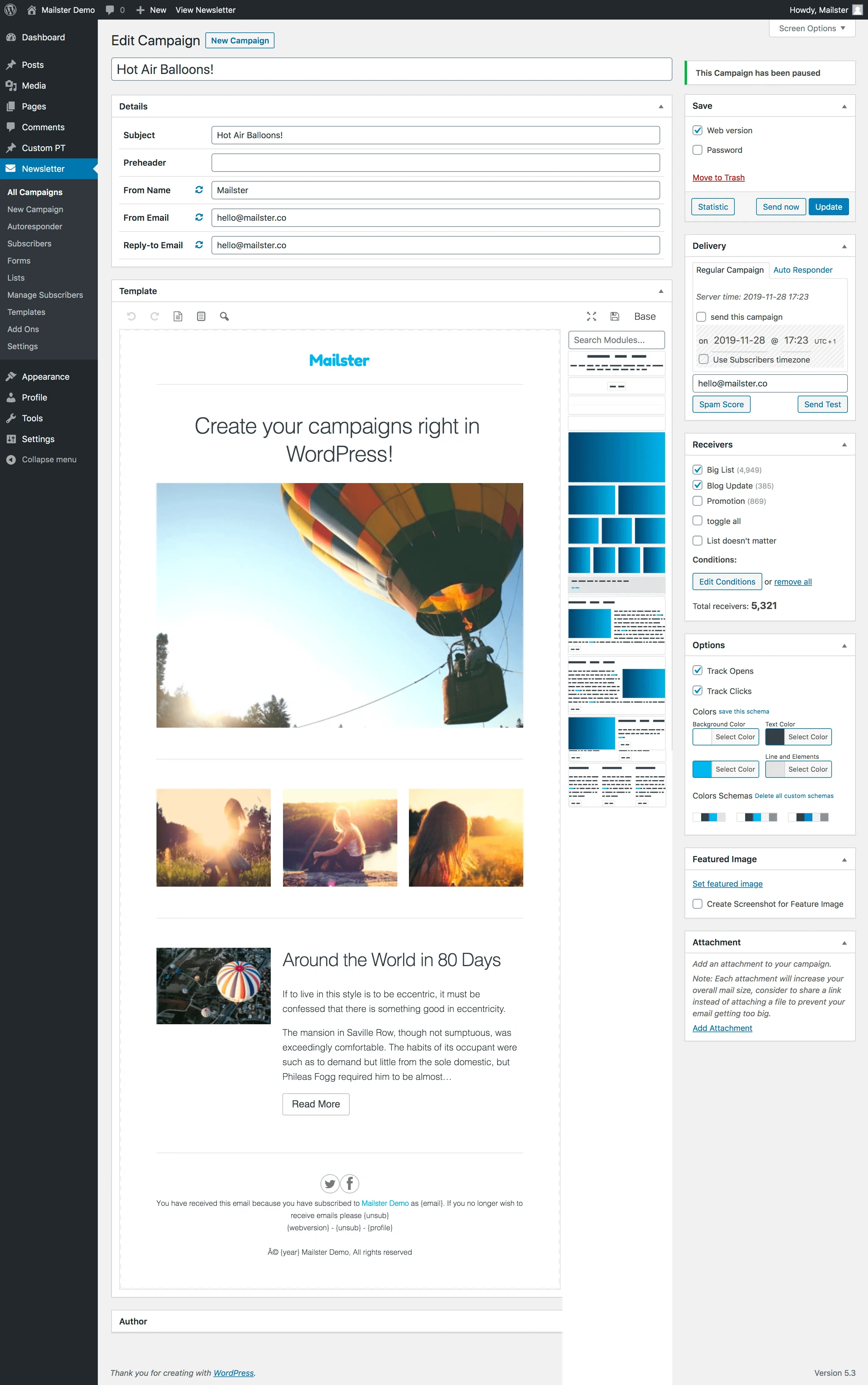 Mailster 2.4.16破解版WordPress的电子邮件通讯插件|精品资源|果果网