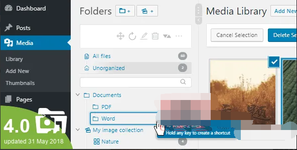 Real Media Library 4.11.6汉化中文破解版|WordPress媒体库图片视频文件管理插件|精品资源|果果网|百度云盘下载
