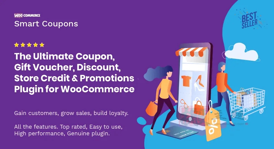WooCommerce Smart Coupons 4.18.0完美汉化中文破解版|WooCommerce优惠券自定义设计WordPress插件|精品资源|果果网