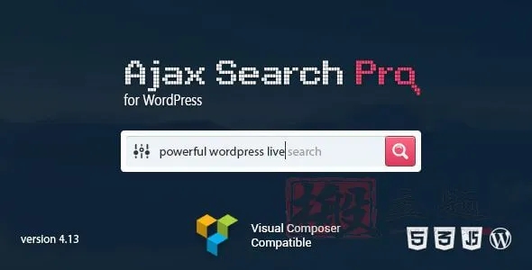 Ajax Search Pro 4.20.4汉化中文破解版高效定制化WordPress搜索插件|精品资源|果果网|百度云盘下载