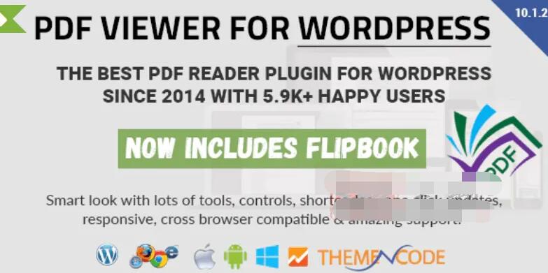 PDF viewer for WordPress 10.2汉化中文破解版|PDF查看器WordPress的PDF阅读器插件|精品资源|果果网|百度云盘下载