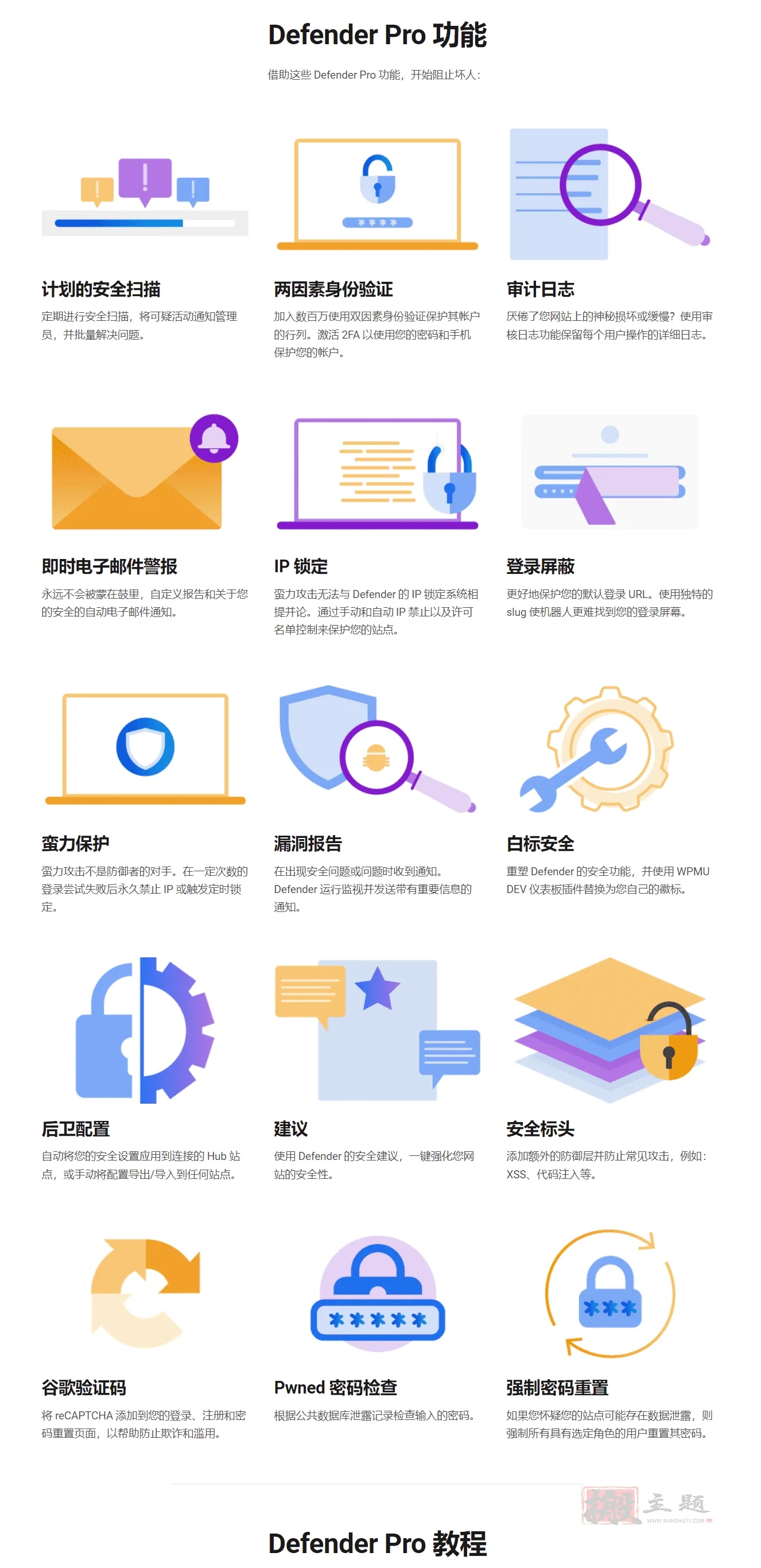 Defender Pro 2.6.0汉化中文版|WordPress防火墙安全防护插件|精品资源|果果网|百度云盘下载