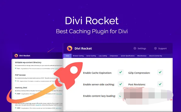Divi Rocket 1.0.38英文版|Divi主题专用优化加速WordPress插件下载|精品资源|果果网|百度云盘下载