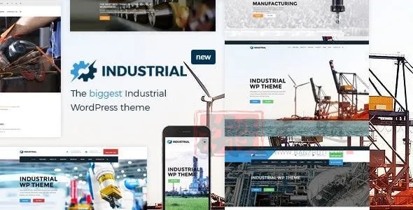Industrial 1.7.0完美汉化中文版|工业制造工厂响应式WordPress主题模板|精品资源|果果网|百度云盘下载