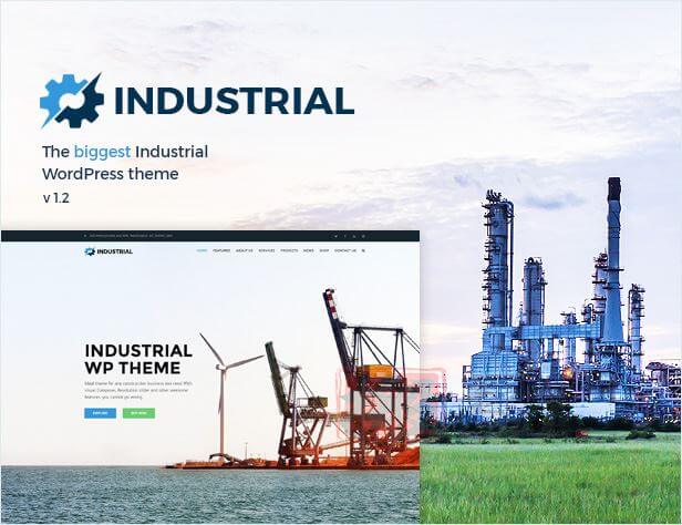 Industrial 1.7.0完美汉化中文版|工业制造工厂响应式WordPress主题模板|精品资源|果果网|百度云盘下载