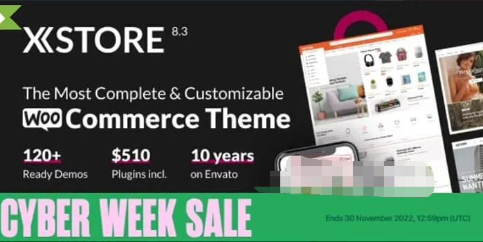 XStore 9.0.5汉化中文版|高级多功能自定义WooCommerce主题模板|精品资源|果果网|百度云盘下载
