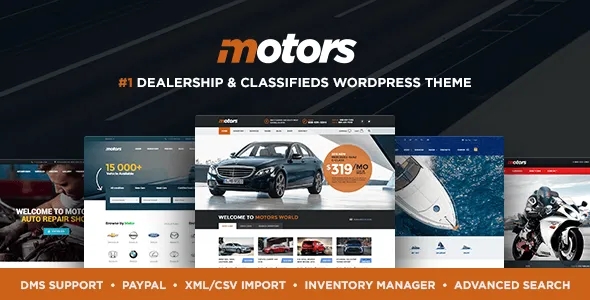 Motors 5.4.0汉化中文版|汽车销售/租赁/分类广告展示WordPress主题模板|精品资源|果果网
