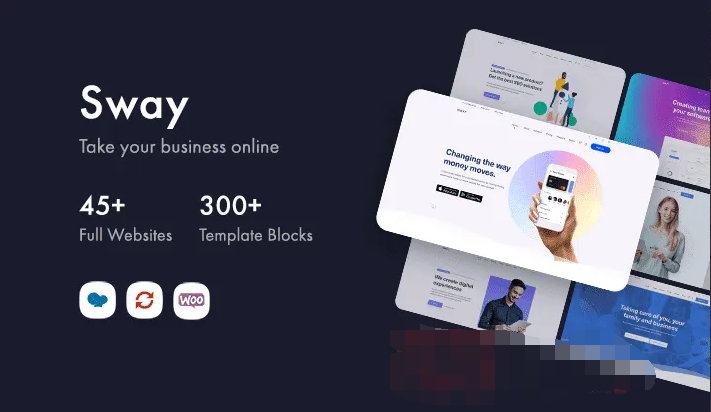 Sway 2.9汉化中文版|含页面生成器的多用途 WordPress企业主题模板|精品资源|果果网|百度云盘下载