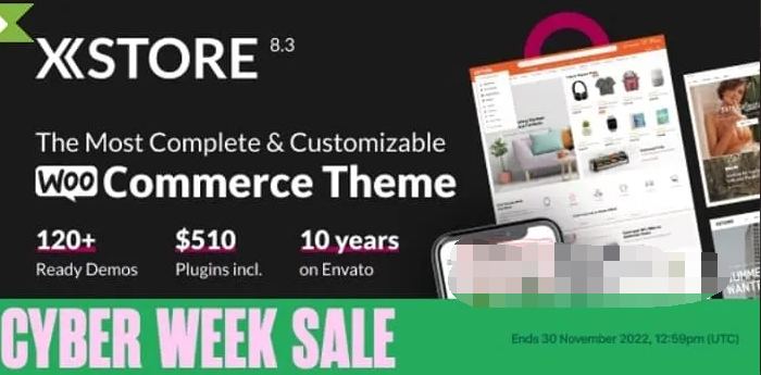 XStore 9.0.1汉化中文版|高级多功能自定义WooCommerce主题模板|精品资源|果果网|百度云盘下载