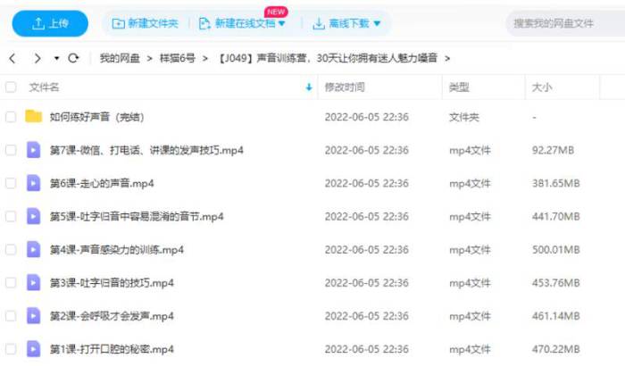 声音训练营，30天让你拥有迷人魅力嗓音视频+音频教程合集[MP3/MP4/3.17GB]百度云网盘下载|精品资源|果果网