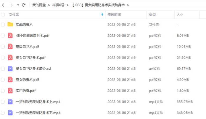 [男女实用防身术实战防身术视频教程合集][AVI/MP4/2.24GB]百度云网盘下载|精品资源|果果网