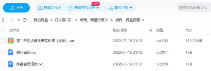 《宝二爷区块链投资实训课》[视频课程合集][MP4/310.91MB]百度云网盘下载|精品资源|果果网