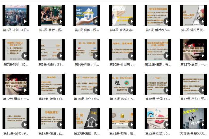 《月薪五千也能实现的买房全攻略》视频[MP4/853.48MB]百度云网盘下载|精品资源|果果网