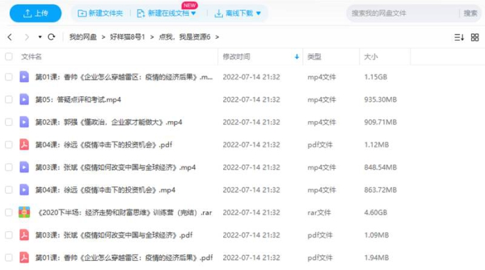 《2020下半场：经济走势和财富思维》[训练营视频课程合集][MP4/PDF/4.63GB]百度云网盘下载|精品资源|果果网