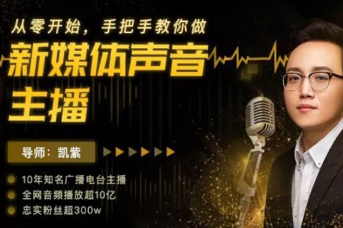 [媒体运营]《从零开始，手把手教你做新媒体声音主播》[11课(MP4视频)资料合集]【百度云网盘下载】|精品资源|果果网|百度云盘下载
